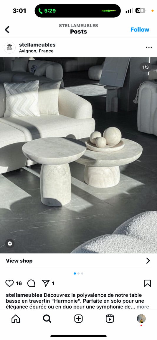 Tulip Marble middle table