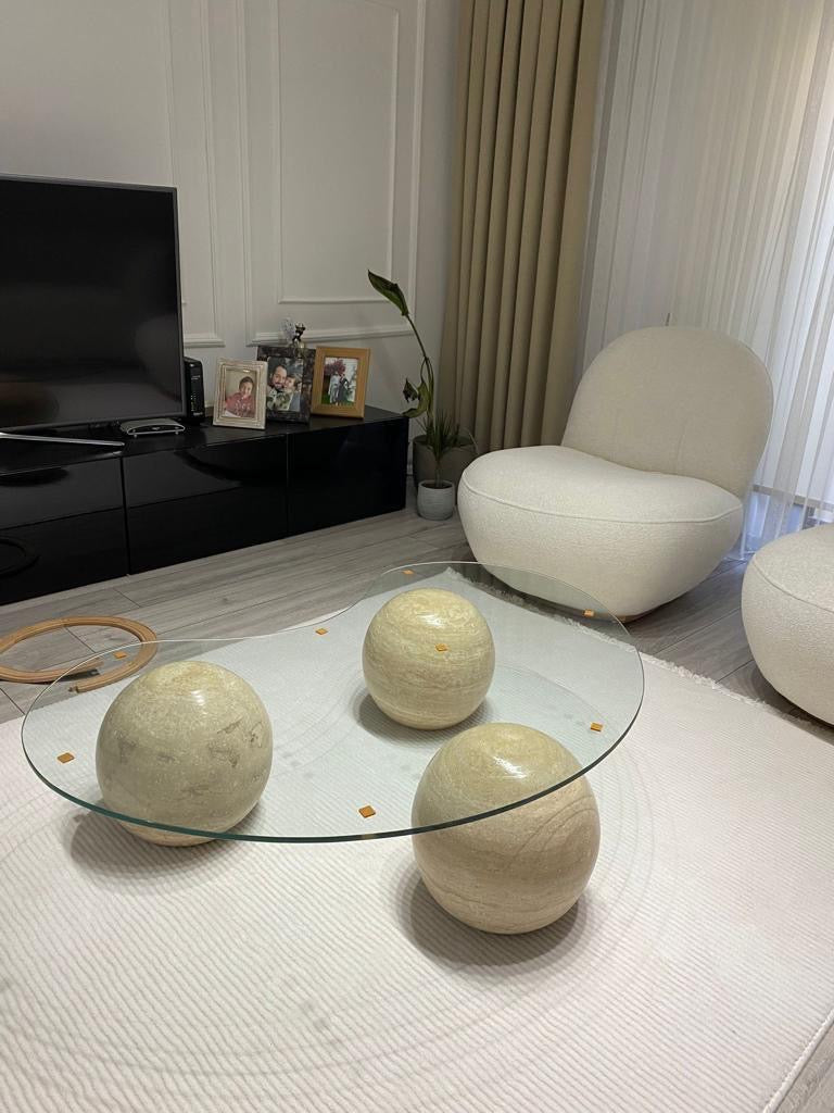 Glass ball Marble middle table