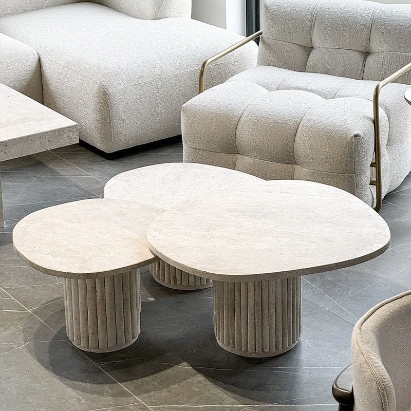 Travertine middle table