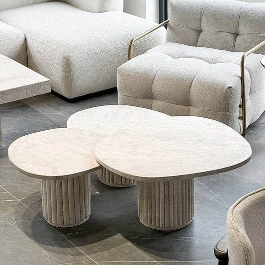 Travertine middle table